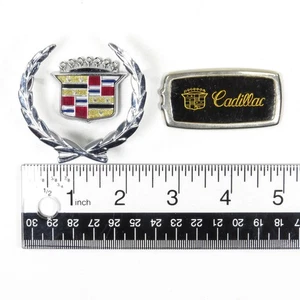 80-96 Cadillac Trunk Lock Emblem (Top Of Lock Only), Wreath and Keychain (READ) - Picture 1 of 15