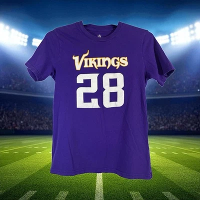 Camiseta Adrian Peterson Minnesota Vikings Jóvenes Niños Talla Grande 14-16 Púrpura Foto 1 de 4