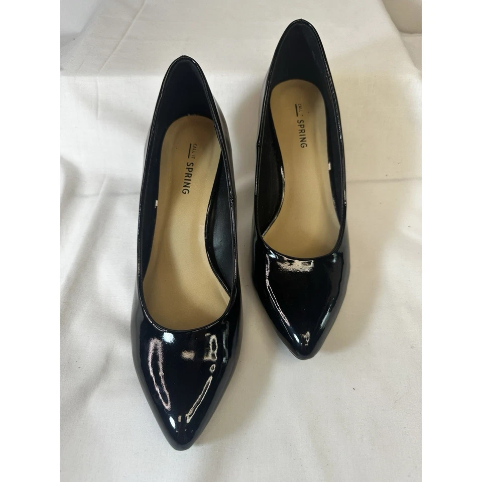 Zapato de vestir para mujer Call It Spring talla 7 negro punta tacón Foto 1 de 4