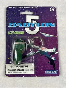 Vintage 1995 Babylon 5 Key Ring Narn Transport New Sealed Warner Bros. - Picture 1 of 5