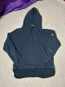 Barbour International Womens Size 12 Black Hoodie Classic Logo Pullover Hooded - Picture 1 of 5