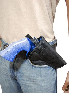 Barsony Cross Draw OWB Gun Holster for 38 357 41 44 Dan Wesson, EAA 4" Revolvers - Picture 1 of 6
