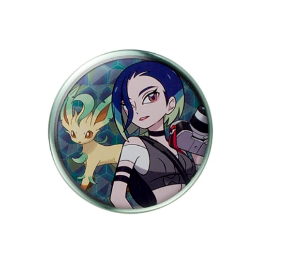 Pokemon center original Can Badge Collection Area Zero Perrin Leafeon - Изображение 1 из 1