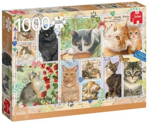 Puzzle 1000 PC Westering Znaczki z kotami G3 - Picture 1 of 1