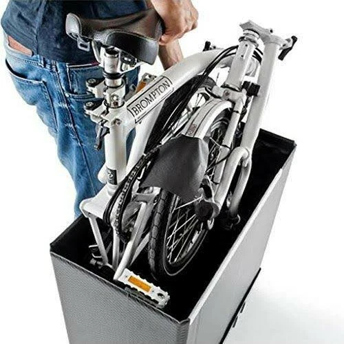 Caja plegable internacional B&W pequeña, negra, apta para Brompton Foto 1 de 2