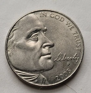 2005 Jefferson Nickel Ocean In View Fünf Cent Münze - Bild 1 von 2