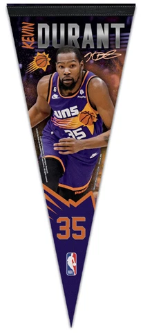 KEVIN DURANT Phoenix Suns NBA Signature Series Premium Felt Collectors PENNANT Cover