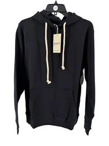 Pact Unisex Black Organic Cotton One For All Hoodie Sweatshirt Small NEW - Picture 1 of 5