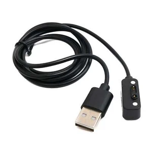 SYSTEM-S USB 2.0 Cable 100 CM Charging for Xplora X6 Play Smart Watch IN Black - Zdjęcie 1 z 4