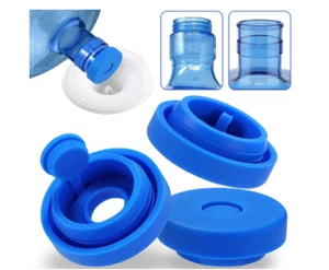 3 Pack Reusable 5 Gallon Water Jug Caps, Leak Proof Bottle Lids (55mm) NEW - Picture 1 of 7