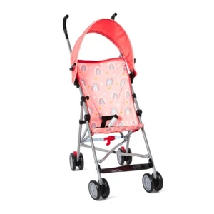 Parent's Choice Baby Umbrella Stroller with Canopy, Pink Rainbow for Baby Girls - Picture 1 of 10