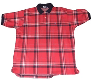 Vtg NEW Polo Ralph Lauren Made In USA Polo Shirt Used Men’s Size XL Red Plaid - Picture 1 of 5