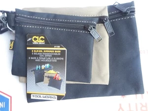 CLC WORK GEAR -CLIP ON ZIPPER BAGS 3 PACK