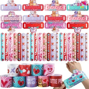 Tarjetas de regalo del Día de San Valentín con brazalete de bofetada corazón animal favores fiesta - Imagen 1 de 9