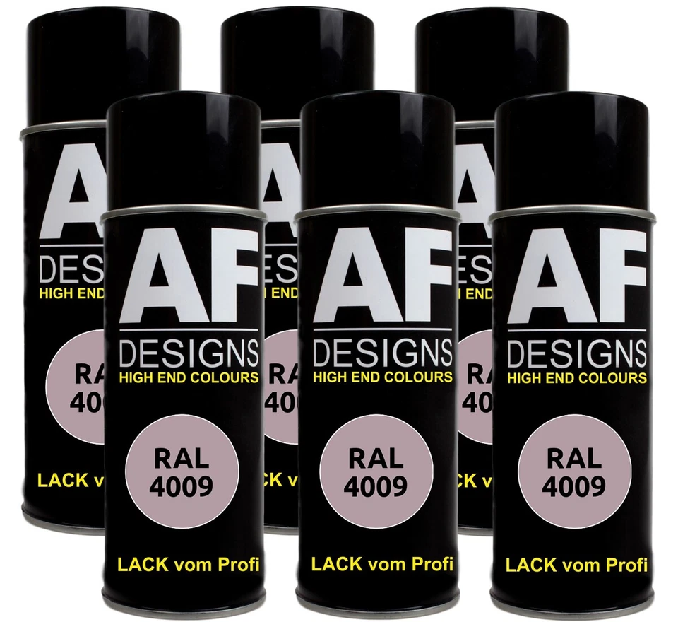 6x RAL Lackspray Autolack Sprühdose Spraydose RAL4009 PASTELLVIOLETT glänzend ma - Bild 1 von 1