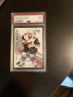 2016-17 SP Authentic Jakob Chychrun Future Watch Auto /999 #200 GRADE PSA 9 MINT - Image 1 of 2