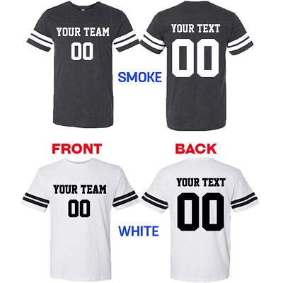 Camisa de futebol personalizada nome número seu próprio time ALGODÃO - Imagem 1 de 4