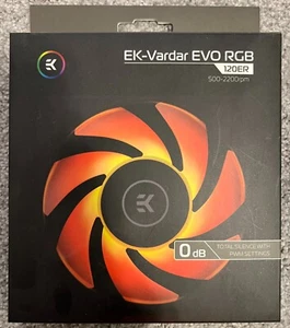 EKWB EK-Vardar EVO 120ER RGB 120mm PWM Fan, 2200 RPM, Black - Picture 1 of 3