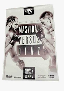 MMA UFC 244: Masvidal vs Diaz Replica Event Poster on 16”x24" Canvas - Picture 1 of 1
