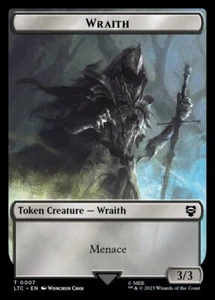 Wraith MTG Token - Lord of the Rings Commander Playset x4 NM - Magic Cards - Picture 1 of 1