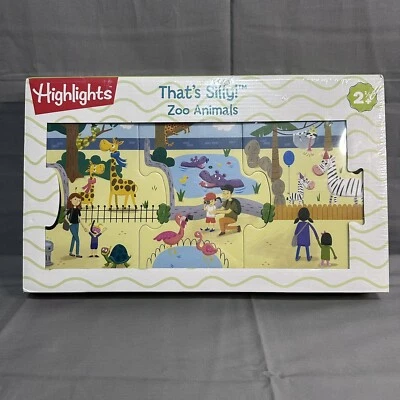 Aspectos destacados - ¡Es una tontería! Juego de rompecabezas de piso jumbo de 9 piezas Zoo Animals para niños pequeños Foto 1 de 2