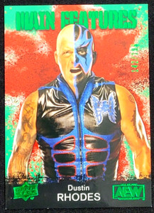 2021 UPPER DECK AEW DUSTIN RHODES MAIN FEATURES GREEN  #D 142/199