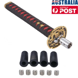 Samurai Long Sword Manual and Automatic Car Gear Stick Shifter Knob Black&Red AU - Picture 1 of 11
