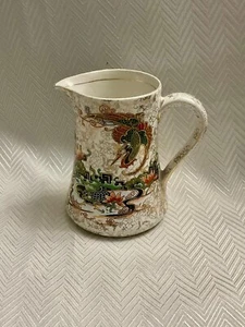 Thomas Forester Son TF&S Jug Phoenix Ware Oriental Style Bird Fish Gold Rim A245 - Picture 1 of 3