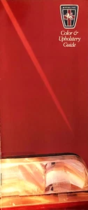 1986 STERLING 825 S/SL—COLOR & UPHOLSTERY GUIDE BROCHURE—WITH REAL PAINT CHIPS - Foto 1 di 5