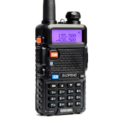 Baofeng UV-5R VHF UHF Dual-Band FM 5W Portable Two-way Ham Radios Walkie talkies - Image 1 of 4