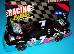 Geoff Bodine 1995 Exide Batteries #7 Ford Thunderbird 1/24 NASCAR Diecast BWB - Picture 1 of 4