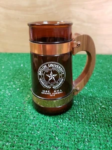 Vintage Baylor University Primavera Formale 1972 Raro Manico Legno Siesta Ware 9 - Foto 1 di 9