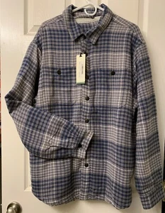 Silver Jeans Co Mens Shirt Jacket Sherpa Lined Shacket XXL/TTG - Picture 1 of 5