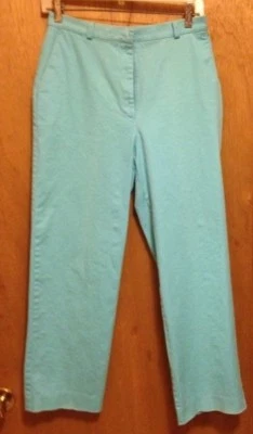 DAVID BROOKS DRESS Pants size 6 blue 27X25 1/2 LADIES has 3% spandex - Image 1 of 2