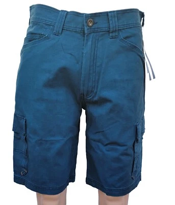 Pantalones cortos de trabajo Walls Duck Cargo. AZUL. Talla 32. Entrepierna de 11 pulgadas. Cierre de cremallera. Foto 1 de 4