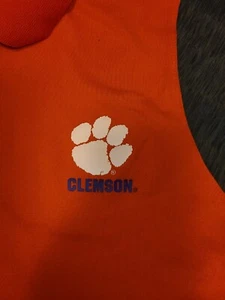 Clemson Colosseum Herren Gr. L Sport Polo orange grau Clemson College Football - Bild 1 von 9
