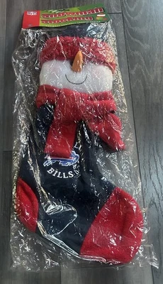 Medias de muñeco de nieve vintage de Navidad Buffalo Bills. Retro Deadstock RARO NUEVO CON ETIQUETAS Foto 1 de 4