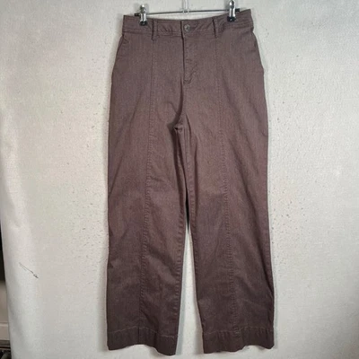 Bagatelle Collection Womens Brown Wide-Leg Pants Size 6 Cotton/Polyester/Spandex - Image 1 of 4