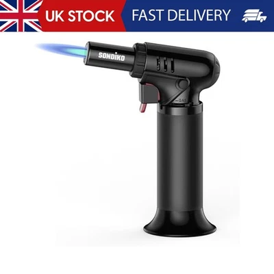 Sondiko Kitchen Blow Torch with Fuel Gauge S907, Refillable Soldering Torch Ligh