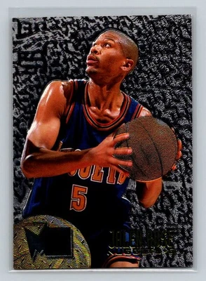 Tarjeta de baloncesto 1995-96 Metal Silver Spotlight #27 Jalen Rose Denver Nuggets Foto 1 de 2