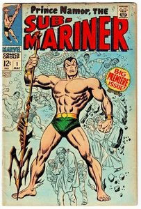 🔥Sub-Mariner #1 FN 1968 Key Issue 1st Solo Issue Origin Silver Age Marvel U-15 - Picture 1 of 2