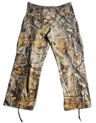 Pantalones de camuflaje Realtree AP para hombre XL bolsillo de carga caza cintura ajustable Foto 1 de 4