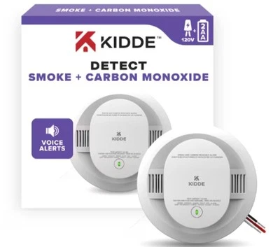 Kidde Smoke & Carbon Monoxide Alarm, Hardwire + AA Backup, 30CUAR-VCA/ 21032773 - Image 1 of 4
