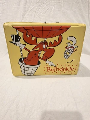 Fiambrera coleccionable de vinilo Rocky Bullwinkle 1962 vintage rara sin termo metálico  Foto 1 de 4