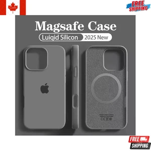 Silicone Liquide Original pour Apple Magsafe iPhone 16 15 14 13 12 Pro Max Plus - Photo 1 sur 13