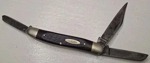 OLD VINTAGE CASE XX USA 6347 HP 3 BLADE BROWN BONE POCKET KNIFE 7 DOT - Picture 1 of 11