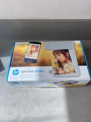 HP Sprocket Studio Digital Printer Smart Phone 4x6 Photos; w/ Supplies - Image 1 of 4