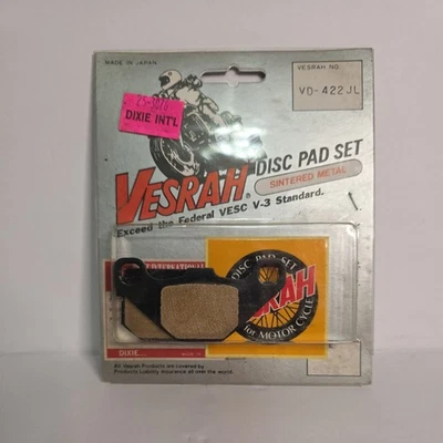 Vesrah VD422 Brake Pads Kawasaki KX80 KX100 KX125 KX250 AR50 AR80 FA83 - Image 1 of 4