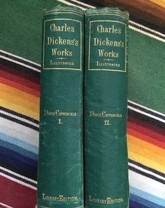 David Copperfield Charles Dickens Antique Library Edition - Imagen 1 de 13