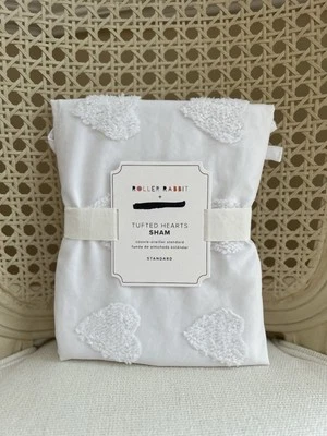 Corazones copetudos Pottery Barn Teen Roller Rabbit ESTÁNDAR farsa (1) NUEVO CON ETIQUETAS OB Foto 1 de 4